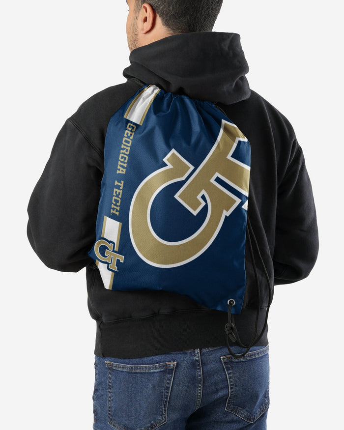 Georgia Tech Yellow Jackets Big Logo Drawstring Backpack FOCO