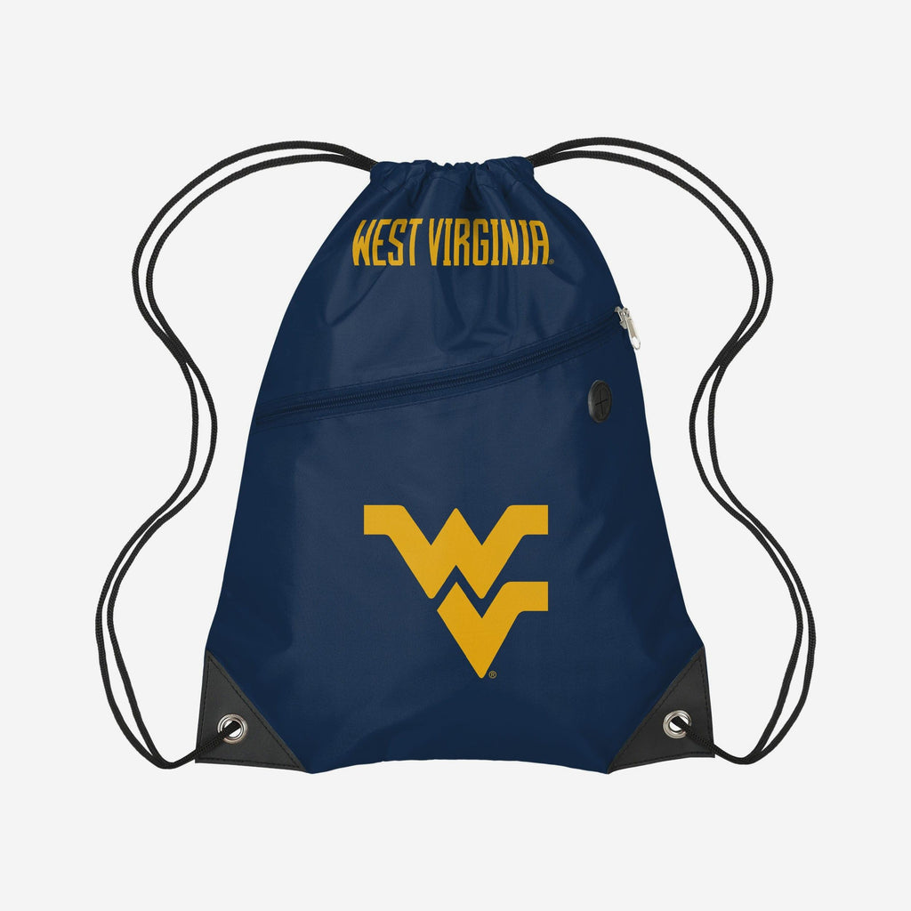West Virginia Mountaineers Pocket Drawstring Backpack FOCO - FOCO.com