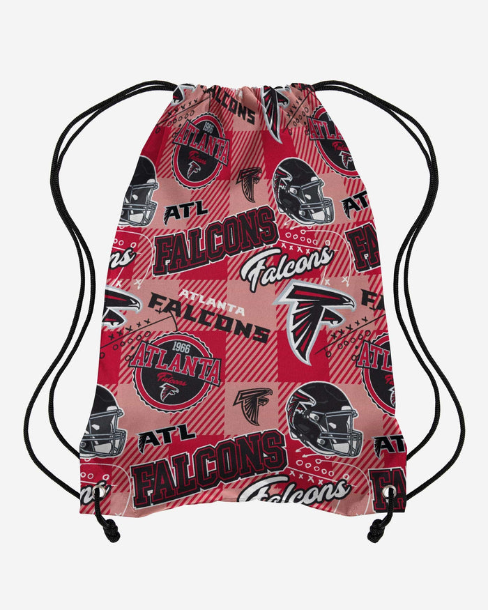 Atlanta Falcons Thematic Repeat Print Drawstring Backpack FOCO - FOCO.com