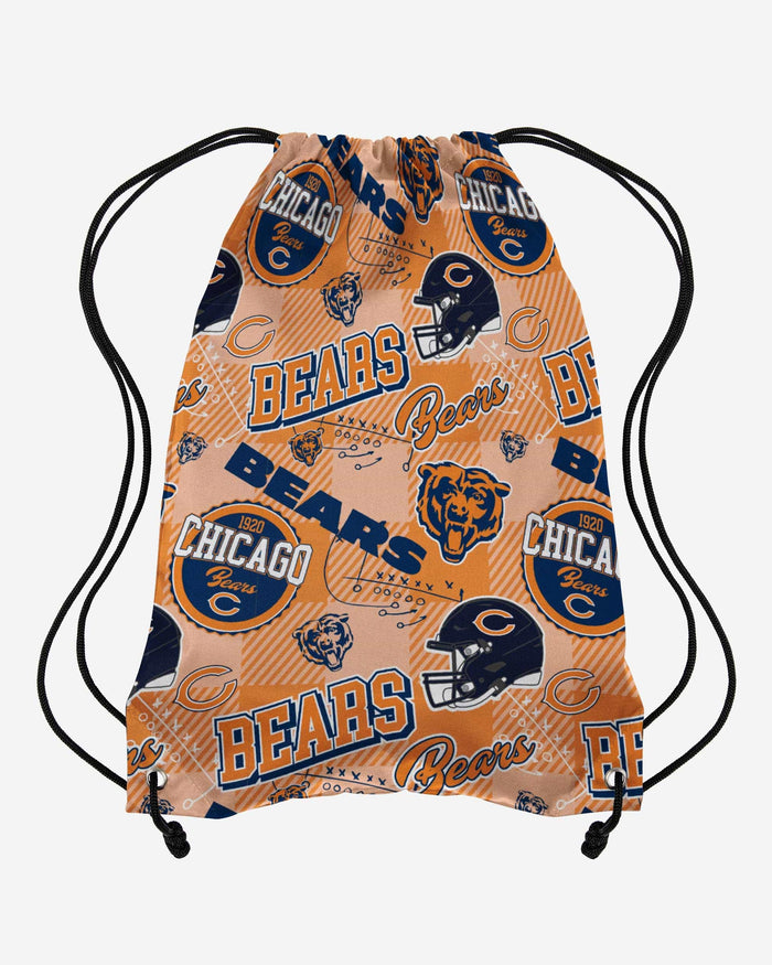 Chicago Bears Thematic Repeat Print Drawstring Backpack FOCO - FOCO.com