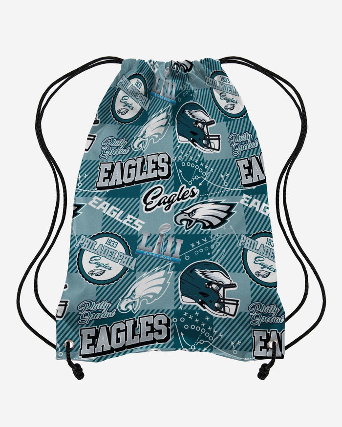 Philadelphia Eagles Thematic Repeat Print Drawstring Backpack FOCO - FOCO.com