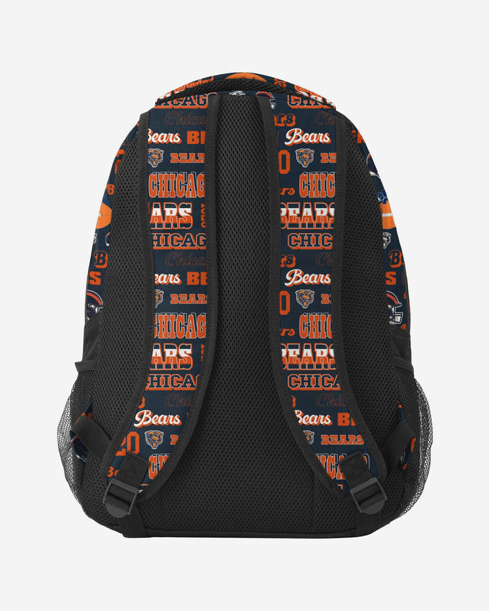 Chicago Bears Repeat Retro Print Action Backpack FOCO - FOCO.com