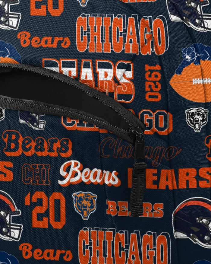 Chicago Bears Repeat Retro Print Action Backpack FOCO - FOCO.com