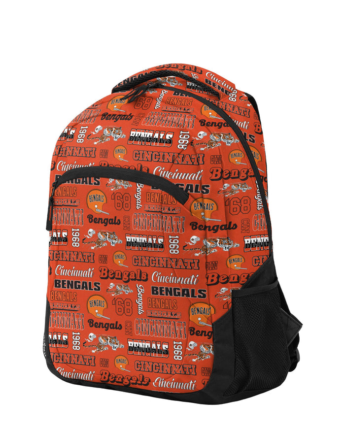 Cincinnati Bengals Repeat Retro Print Action Backpack FOCO - FOCO.com