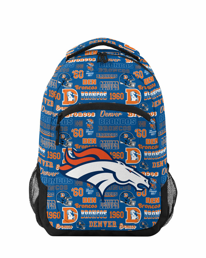 Denver Broncos Repeat Retro Print Action Backpack FOCO - FOCO.com