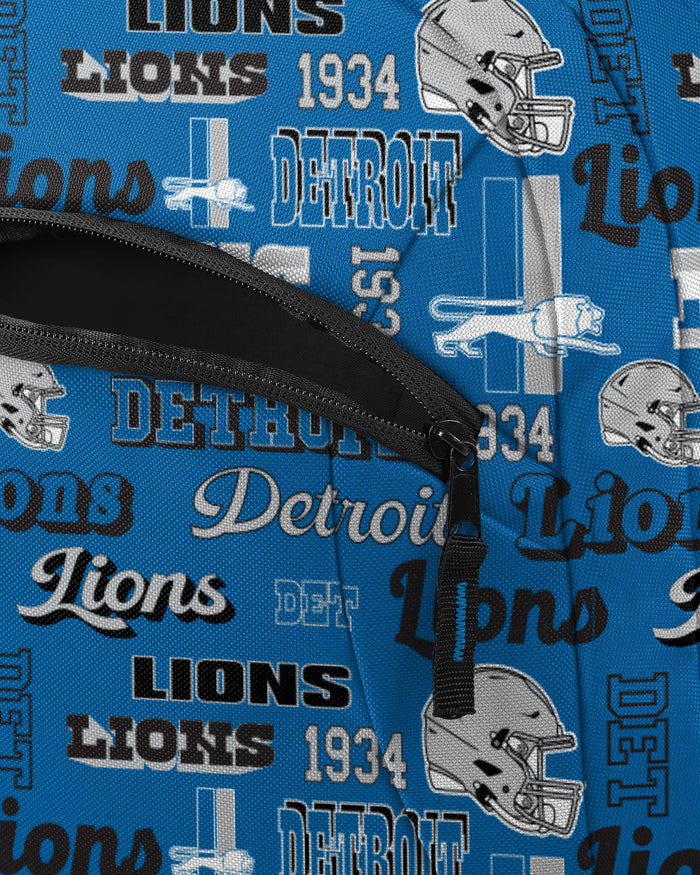 Detroit Lions Repeat Retro Print Action Backpack FOCO - FOCO.com
