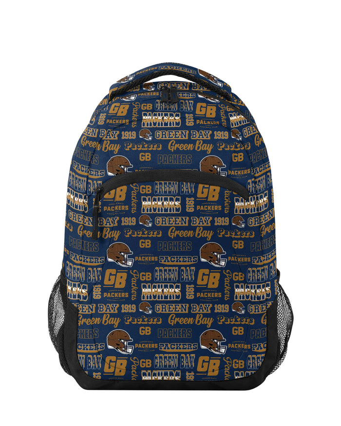 Green Bay Packers Repeat Retro Print Action Backpack FOCO - FOCO.com
