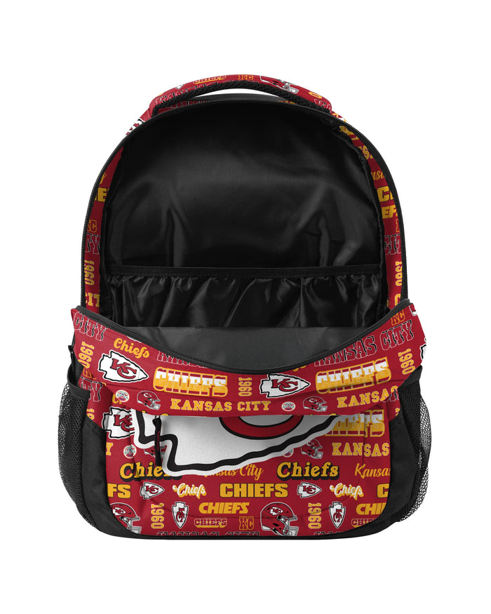 Kansas City Chiefs Repeat Retro Print Action Backpack FOCO - FOCO.com