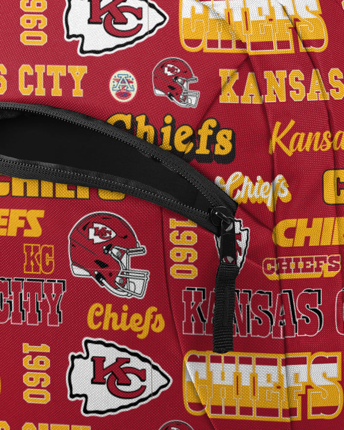 Kansas City Chiefs Repeat Retro Print Action Backpack FOCO - FOCO.com