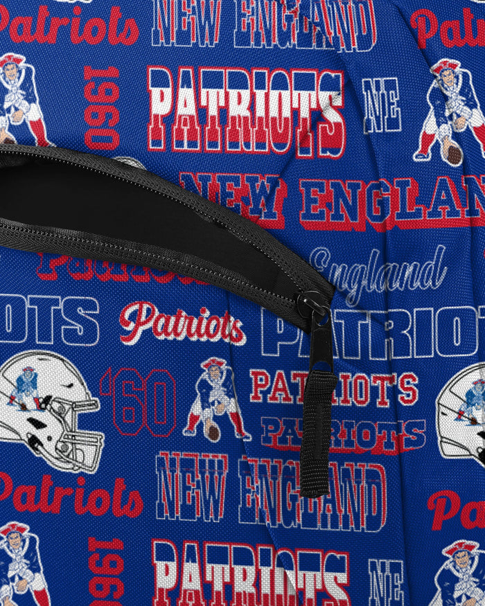 New England Patriots Repeat Retro Print Action Backpack FOCO - FOCO.com