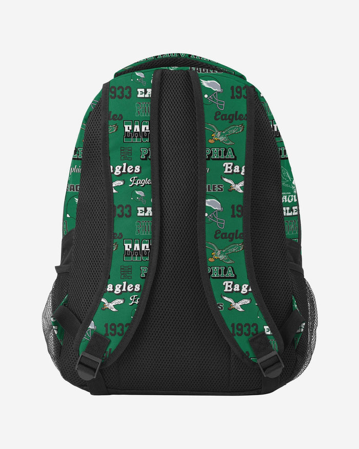 Philadelphia Eagles Repeat Retro Print Action Backpack FOCO - FOCO.com