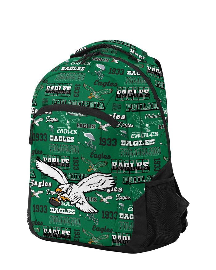 Philadelphia Eagles Repeat Retro Print Action Backpack FOCO - FOCO.com