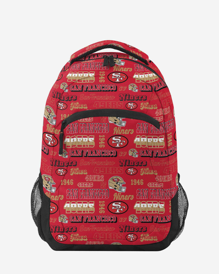 San Francisco 49ers Repeat Retro Print Action Backpack FOCO - FOCO.com