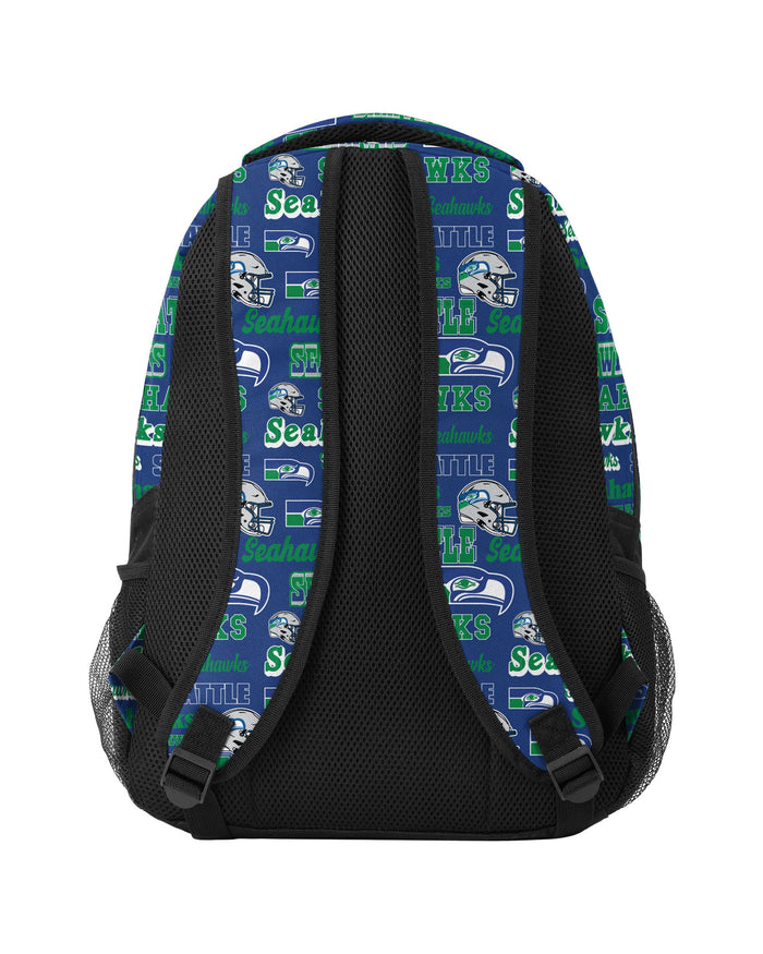 Seattle Seahawks Repeat Retro Print Action Backpack FOCO - FOCO.com