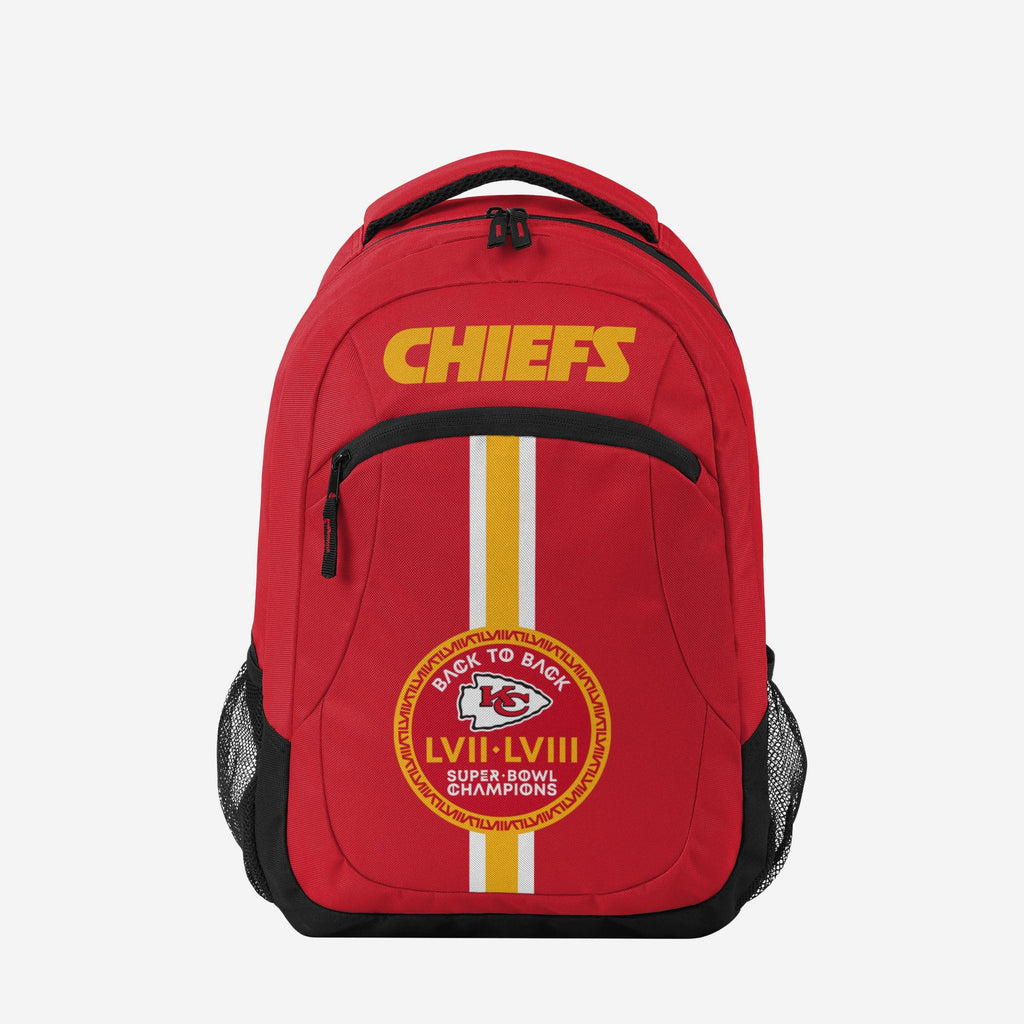 Kansas City Chiefs Super Bowl LVIII Champions Action Backpack FOCO - FOCO.com