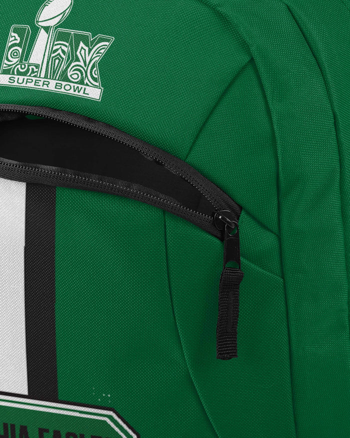 Philadelphia Eagles Super Bowl LIX Champions Kelly Green Action Backpack FOCO - FOCO.com