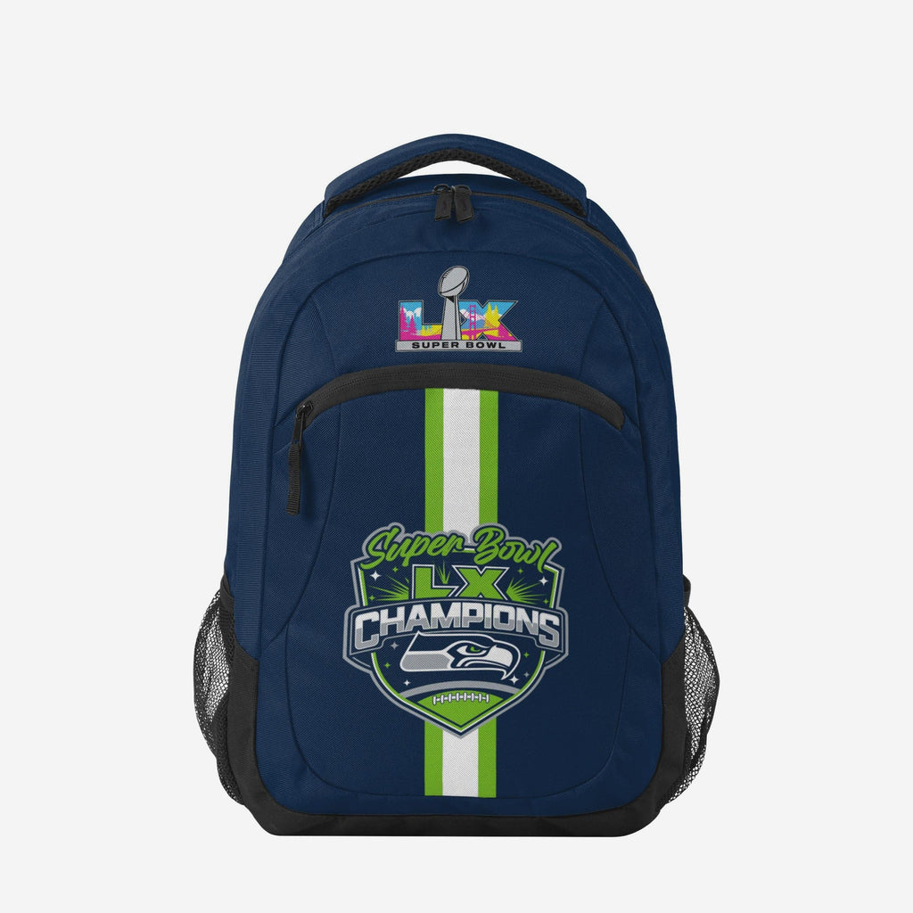 Seattle Seahawks Super Bowl LX Champions Action Backpack FOCO - FOCO.com