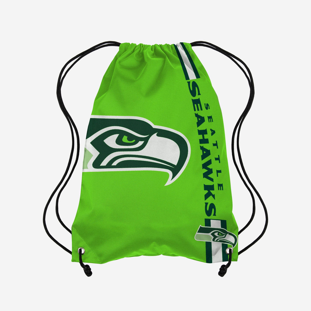 Seattle Seahawks Green Alternate Color Big Logo Drawstring Backpack FOCO