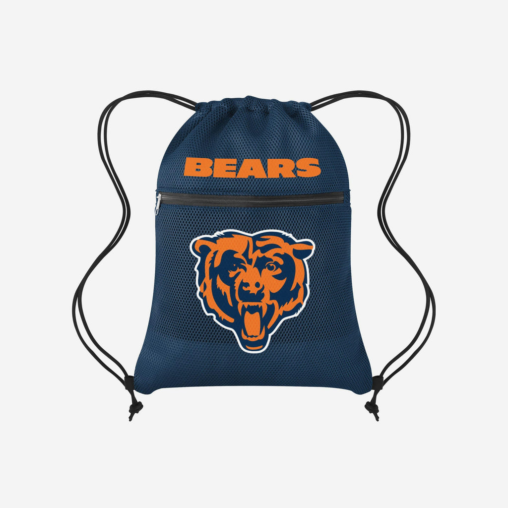 Chicago Bears Mesh Pocket Drawstring Backpack FOCO - FOCO.com