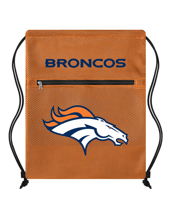 Denver Broncos Mesh Pocket Drawstring Backpack FOCO - FOCO.com