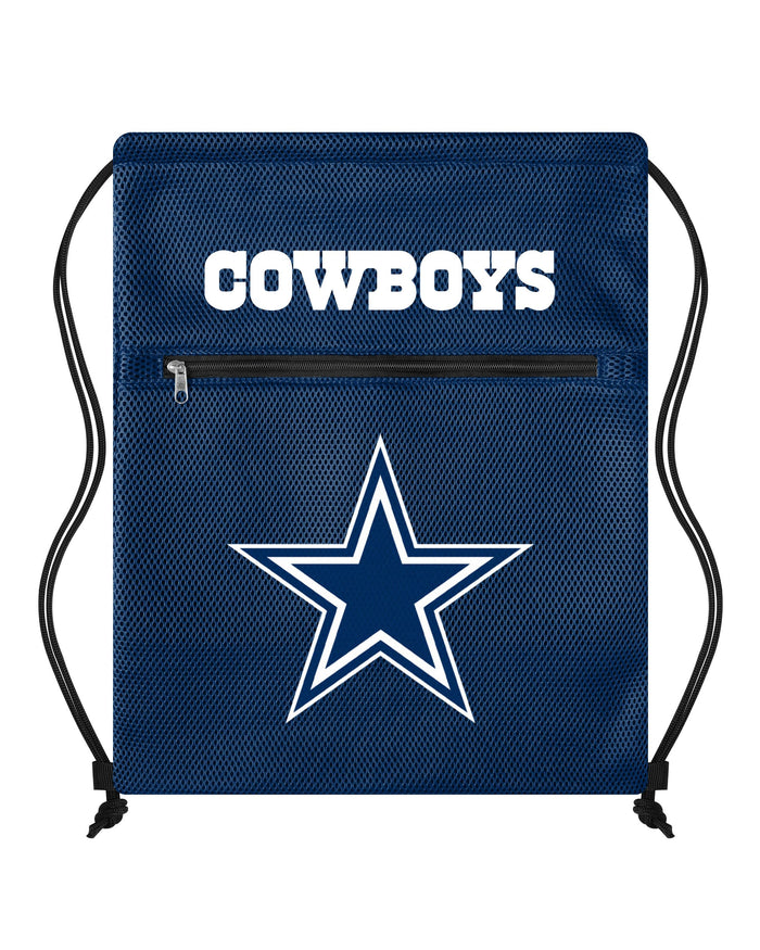 Dallas Cowboys Mesh Pocket Drawstring Backpack FOCO - FOCO.com