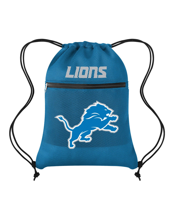 Detroit Lions Mesh Pocket Drawstring Backpack FOCO - FOCO.com