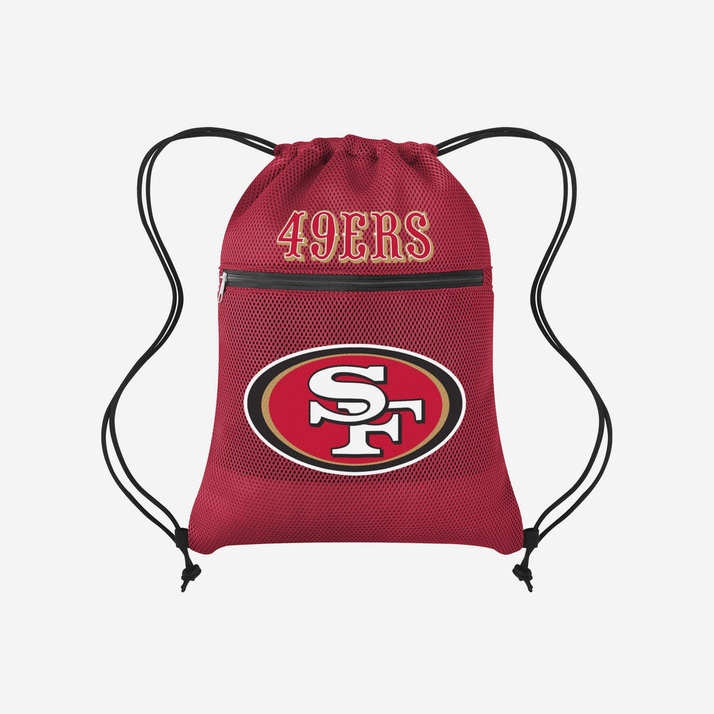 San Francisco 49ers Mesh Pocket Drawstring Backpack FOCO
