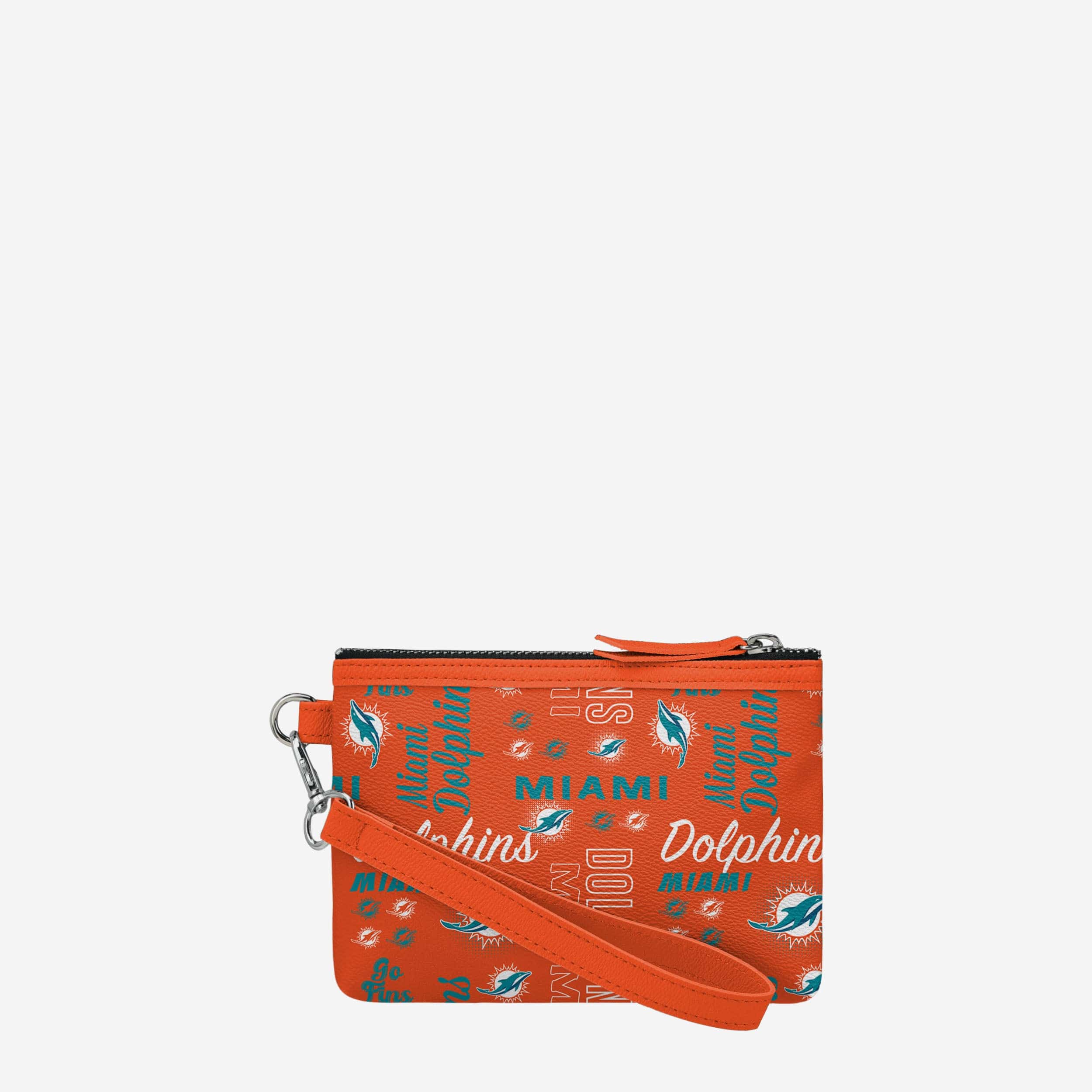 Miami Dolphins Spirited Style Printed Collection Repeat Logo