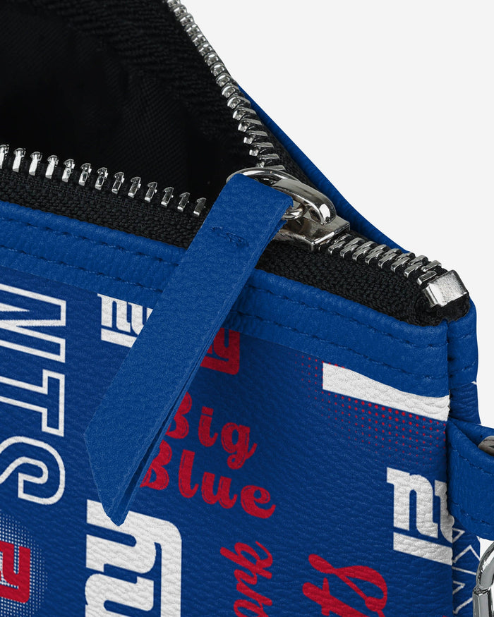 New York Giants Spirited Style Printed Collection Repeat Logo Wristlet FOCO - FOCO.com