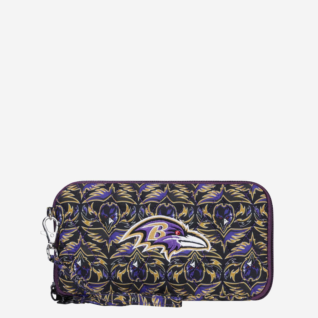 Baltimore Ravens Quilted Printed Wristlet FOCO - FOCO.com