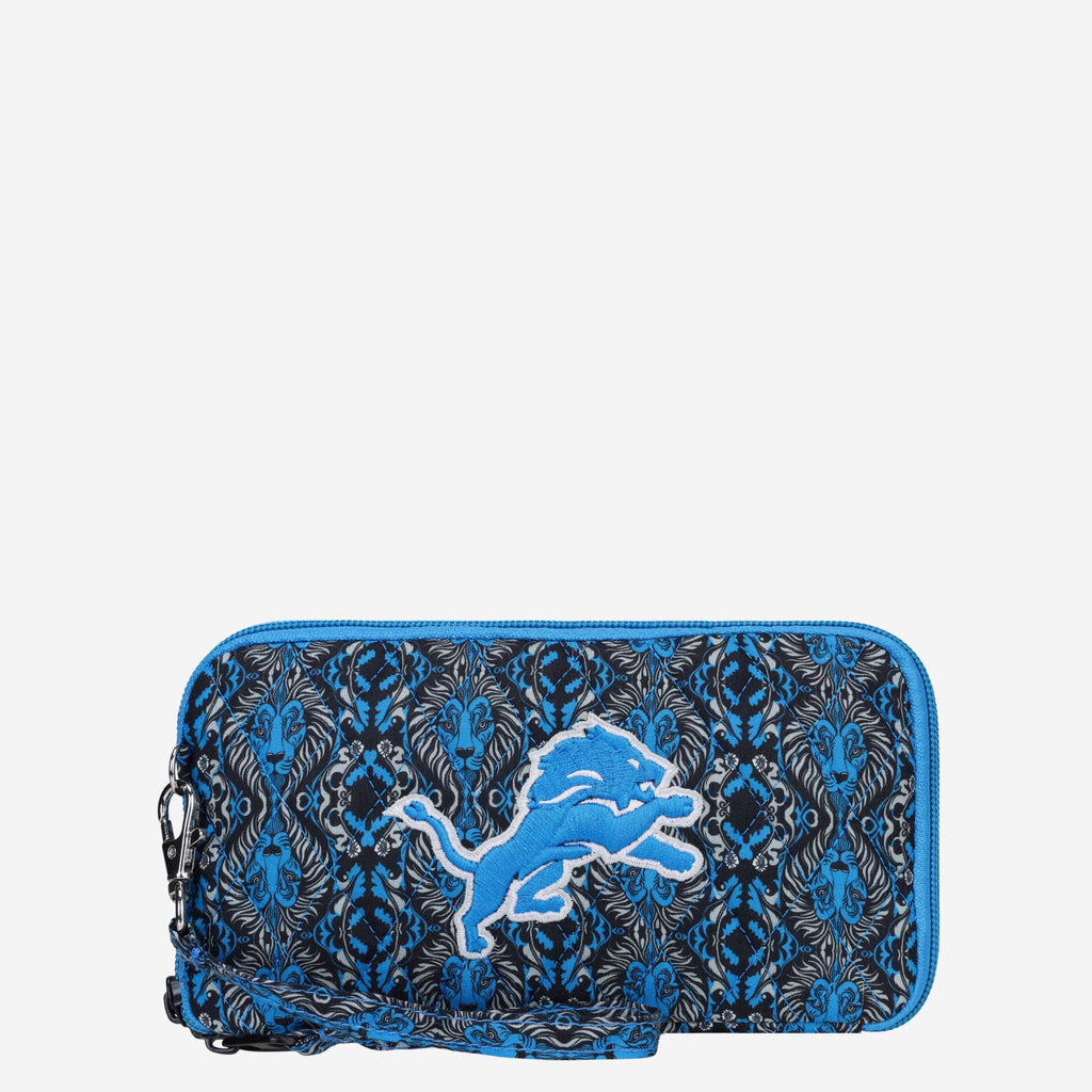 Detroit Lions Quilted Printed Wristlet FOCO - FOCO.com