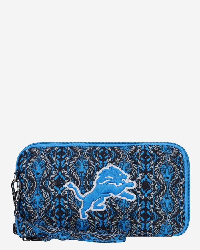 Detroit Lions Quilted Printed Wristlet FOCO - FOCO.com