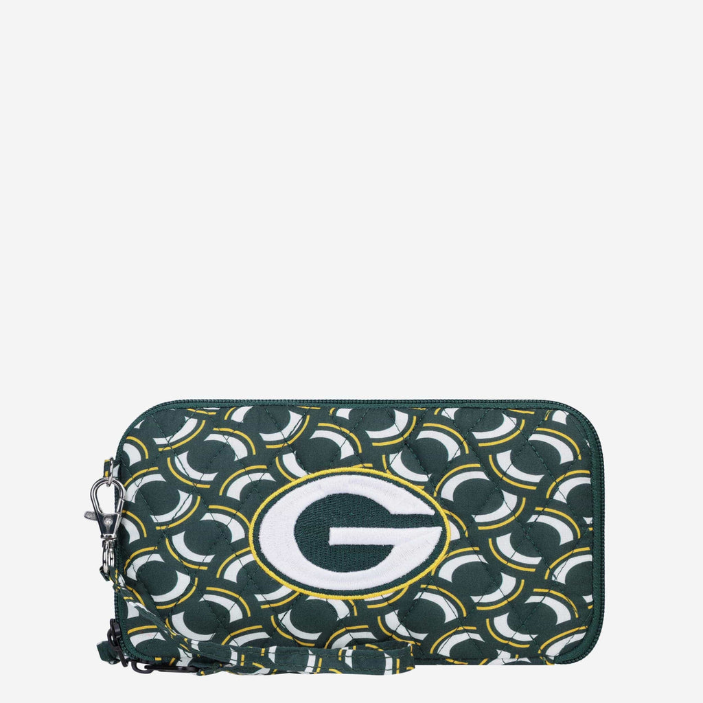 Green Bay Packers Quilted Printed Wristlet FOCO - FOCO.com