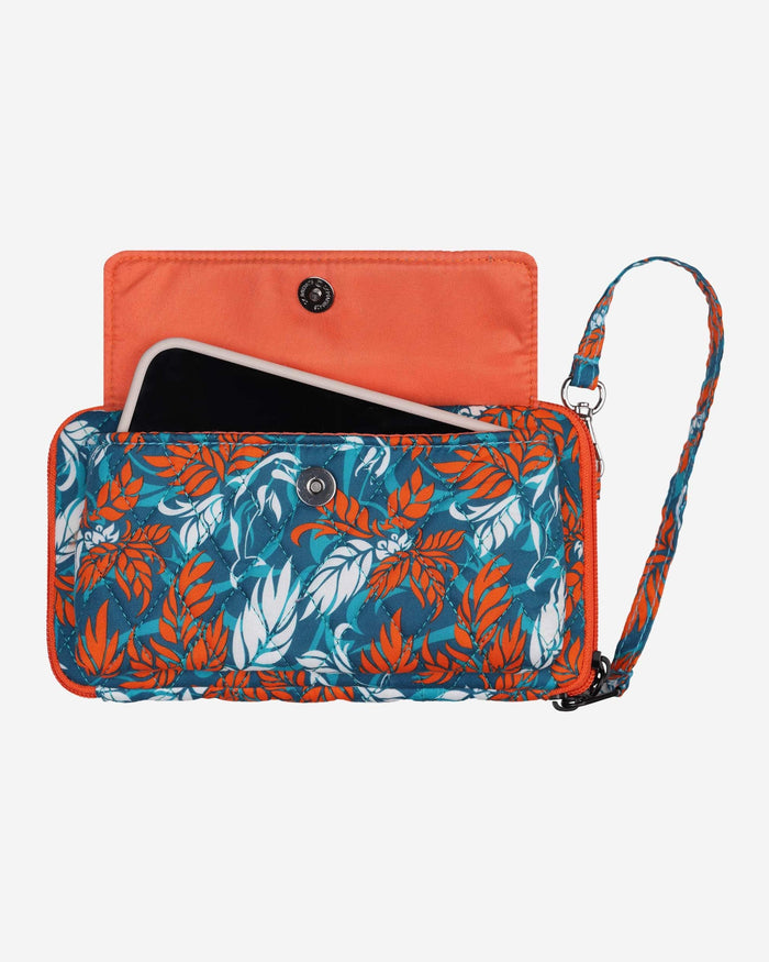 Miami Dolphins Quilted Printed Wristlet FOCO - FOCO.com