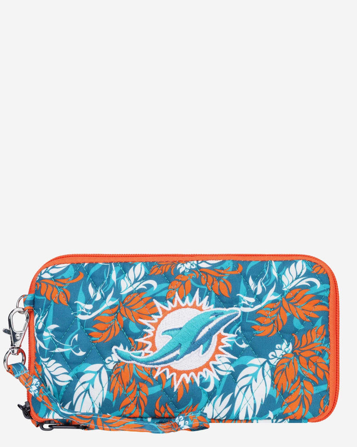 Miami Dolphins Quilted Printed Wristlet FOCO - FOCO.com