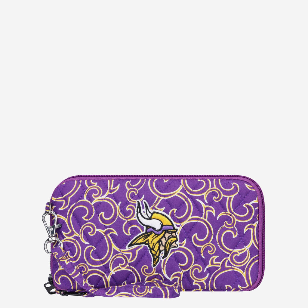 Minnesota Vikings Quilted Printed Wristlet FOCO - FOCO.com