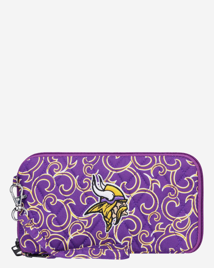 Minnesota Vikings Quilted Printed Wristlet FOCO - FOCO.com