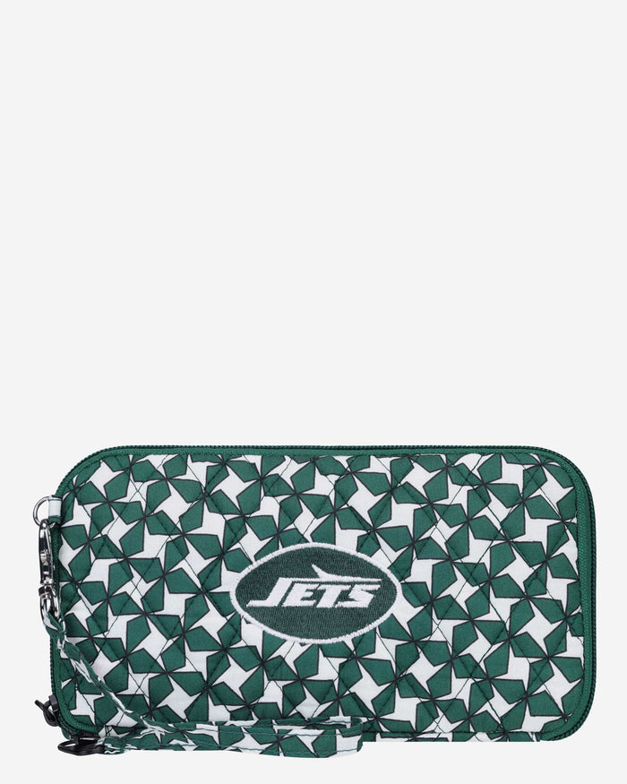 New York Jets Quilted Printed Wristlet FOCO - FOCO.com