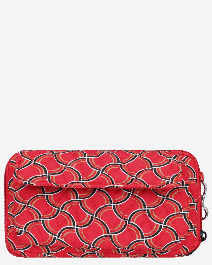 San Francisco 49ers Quilted Printed Wristlet FOCO - FOCO.com