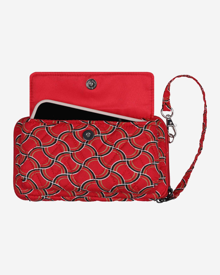 San Francisco 49ers Quilted Printed Wristlet FOCO - FOCO.com