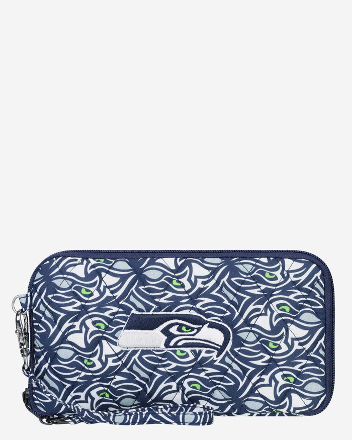 Seattle Seahawks Quilted Printed Wristlet FOCO - FOCO.com