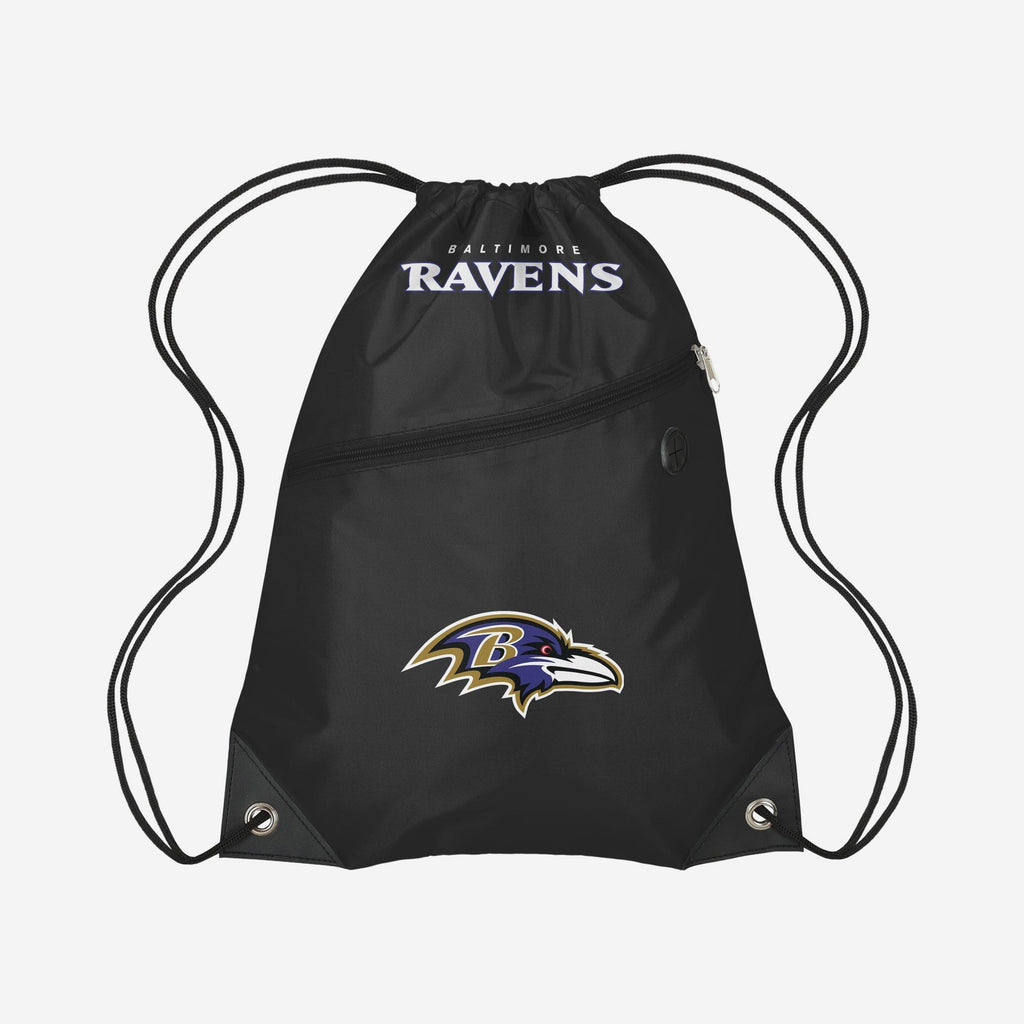 Baltimore Ravens Pocket Drawstring Backpack FOCO - FOCO.com