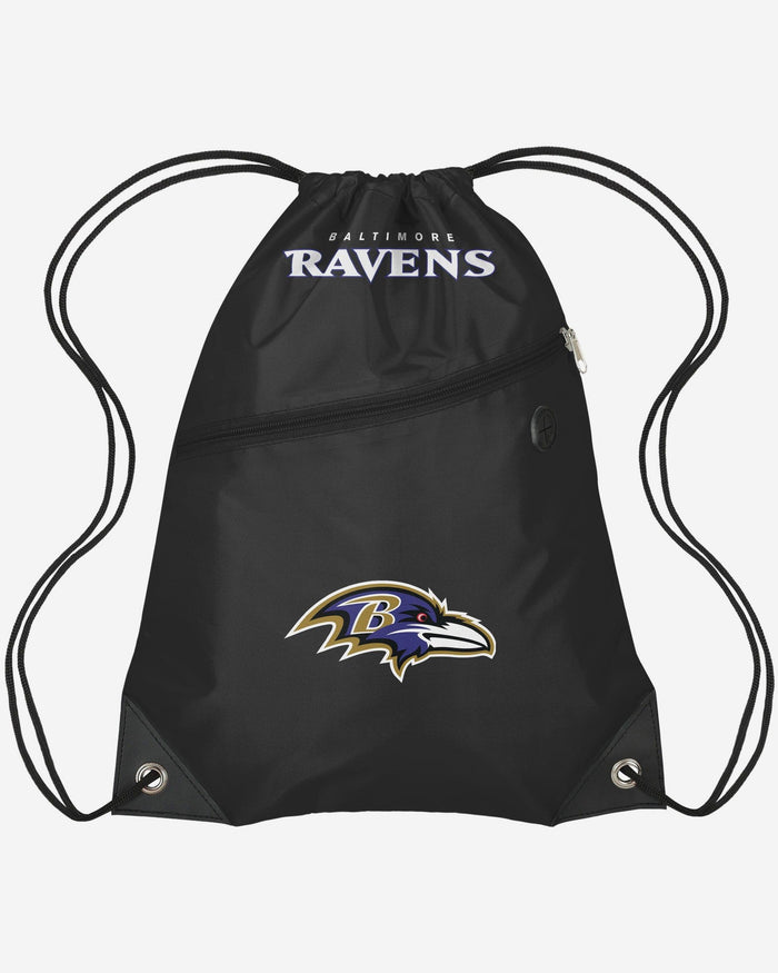 Baltimore Ravens Pocket Drawstring Backpack FOCO - FOCO.com