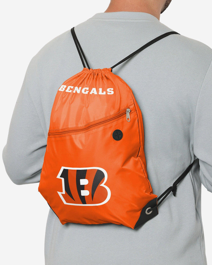 Cincinnati Bengals Pocket Drawstring Backpack FOCO - FOCO.com