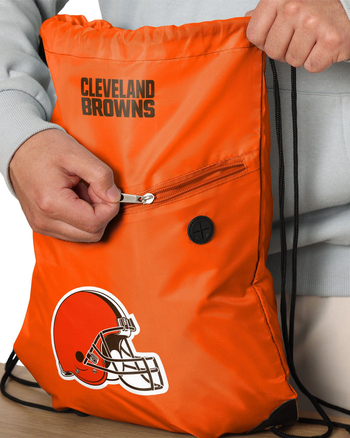 Cleveland Browns Pocket Drawstring Backpack FOCO - FOCO.com