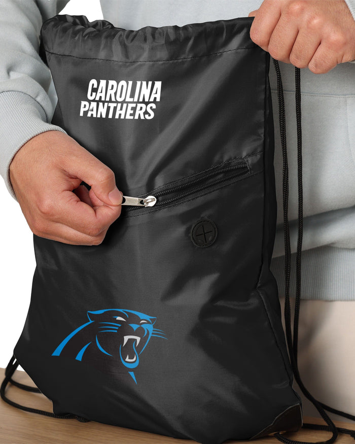 Carolina Panthers Pocket Drawstring Backpack FOCO - FOCO.com