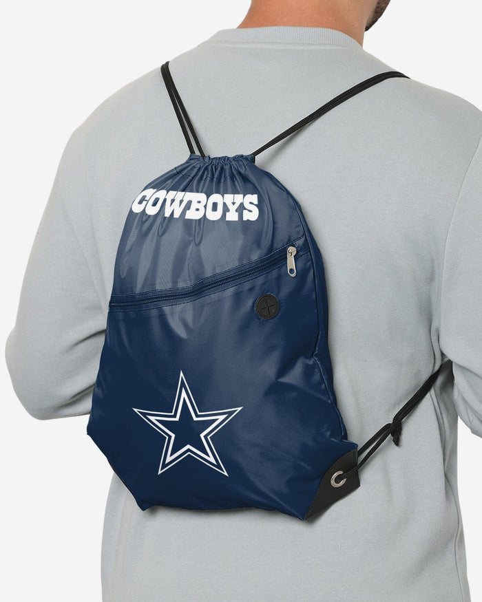 Dallas Cowboys Pocket Drawstring Backpack FOCO - FOCO.com