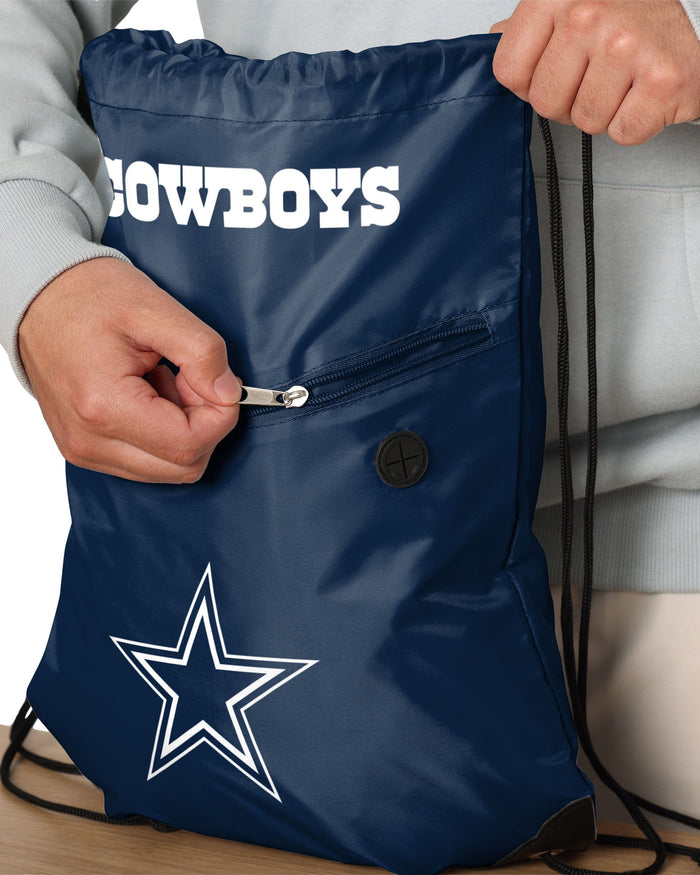 Dallas Cowboys Pocket Drawstring Backpack FOCO - FOCO.com