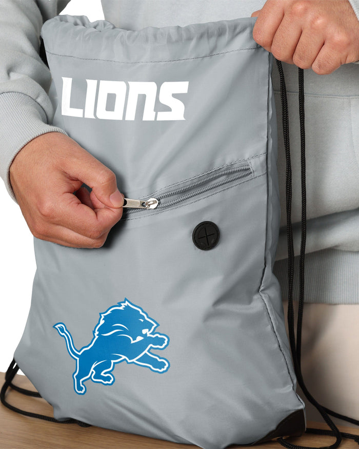 Detroit Lions Pocket Drawstring Backpack FOCO - FOCO.com
