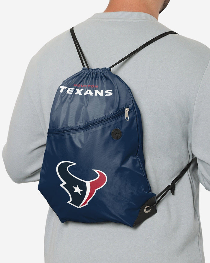 Houston Texans Pocket Drawstring Backpack FOCO - FOCO.com